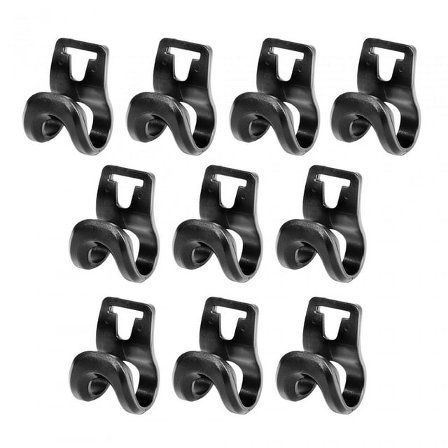 10 Uds Conectores de poste de tienda de campaña Cola Clips antideslizante fácil de instalar 9x18x8x8mm Gancho para colgar tienda
