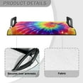thumbnail image 4 of Xoenoiee Rainbow Colorful Tie Dye Pattern Golf Cart Seat Covers for EZGO Yamaha Club Car, All Seasons Golf Cart Seat Towel/Blanket, Soft Microfiber, Machine Washable, 4 of 5