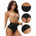 thumbnail image 3 of Unique Bargains Women's Tummy Control High Waist Shaping Panties S Black, 3 of 6