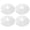 White, variant on 5pcs Round Pipe Collar Covers Water Pipe Faucet Decoration Wall Hole Cover Caps Plumbing Flange Rings Pvc Pipe Cover Split Pipe Cover
