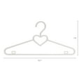 thumbnail image 2 of REGALWOVEN 20 Pack Plastic Non-Slip Hangers with Heart Shape for Clothing Organization Light Gray, 2 of 6