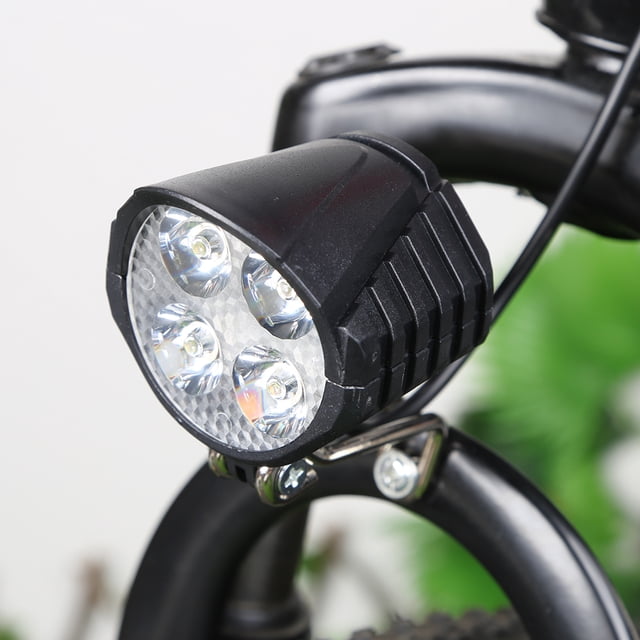 Luz De Bicicleta Eléctrica 48V E-bike Faro de fácil instalación Scooter eléctrico LED Faro con bocina