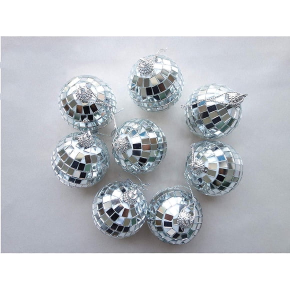 12 Pcs Mirror Balls Disco Dj Dance Decorative Stage Lighting Home