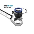 thumbnail image 2 of capri tools 15 mm ratcheting wrench, true 100-tooth, 3.6-degree swing arc, 2 of 6