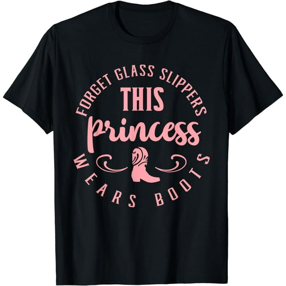 Princess Cowboy Boots Western Cowgirl Girls T Shirt Gift