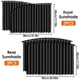 thumbnail image 4 of EIMELI Car Window Sun Shade Privacy Magnetic Car Window Curtain Slidable Sun Protection Front and Rear Window Shield for Baby Sleeping Car Interior Accessories for Most Cars, 4 of 9