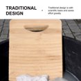 thumbnail image 2 of GOOHOCHY 1Pcs Mini Washing Board Bamboo Khaki Traditional Design Home Use, 2 of 8
