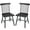 Black, variant on HOMCOM Windsor Dining Chairs Set of 2, Farmhouse Wooden Kitchen Chairs with Rubber Wood Frame, Spindle Back for Dining Room, Living Room, Light Brown