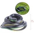 thumbnail image 2 of Serpiente de juguete falsa de 130 cm, serpiente de goma realista, accesorio de jardín, regalo de broma, figura de animal de goma de simulación de serpiente, juguete de Halloween, 2 of 6