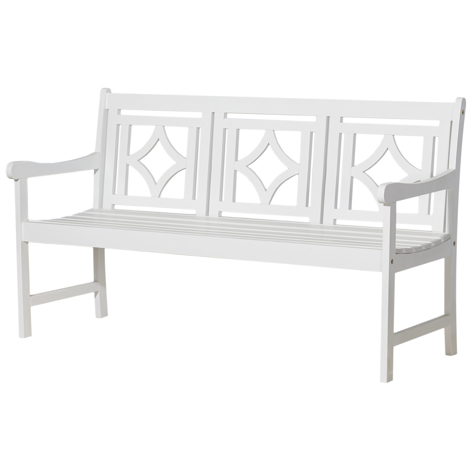 [ US IN STOCK] Bradley Outdoor Patio Diamond 5foot Bench