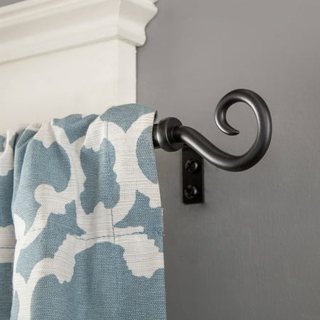 Kenney 1/2" Diameter Medieval Hook Petite Curtain Rod