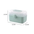 thumbnail image 1 of Large Size Light Green Storage Organizer with Multi-Layer Compartments, High-Capacity Plastic Medicine Box for Home Use, Portable Health Supply Container Made of 100% New Material, Ideal for, 1 of 6