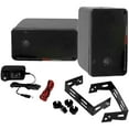 thumbnail image 3 of Pyle PDWR42BBT Bluetooth Indoor Outdoor 3.5" 200W Speaker System, Black (2 Pack), 3 of 7