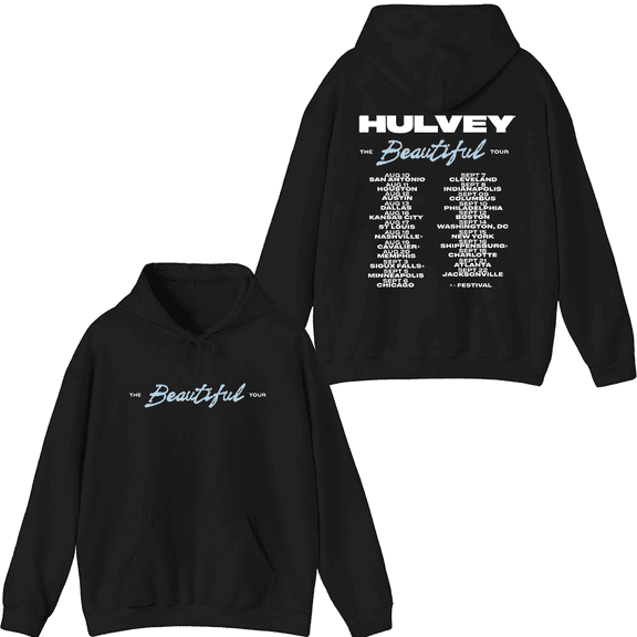 Hulvey Merch Beautiful Tour Hoodie Printed Hoodies Men Women Rapper Long Sleeve Pullover Top
