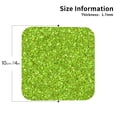thumbnail image 2 of Kdxio Lime green glitter Funny Coasters,4 Pcs Leather Coasters,Housewarming Gifts,Protect Furniture from Water Marks Scratch and Damage, 2 of 6
