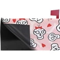 thumbnail image 3 of Coolnut Mailbox Cover Skulls with Red Hearts Post Mail Box Cover Magnetic Mail Wraps Cover Oversize 25.4" L x 20.78" W, 3 of 5