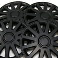thumbnail image 2 of TuningPros WSC3-610B16 Set of 4  Matte Black Hubcaps 16" - Hub Caps Wheel Skin Cover 16 inches 4 Pcs Set, 2 of 5