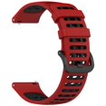 thumbnail image 2 of 22mm Smart Sports Watch Two-Color Silicone Replacement Strap, Breathable, Lightweight, Sweat & Water Resistant, Versatile for Various Occasions, 2 of 5