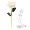 thumbnail image 2 of Gold Plated Rose, 24K Avoid Oxidation Gold Dipped Rose Dedicate  For Wedding, 2 of 8