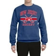 thumbnail image 2 of Wild Bobby City of New Jersey Hockey Fantasy Fan Sports Unisex Crewneck Sweatshirt, Vintage Heather Blue, Large, 2 of 5