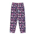 thumbnail image 5 of Balery cute Skull rainbow mushroom print Women's Pajama Pants,Ultra Lightweight Pjs,Lounge Pant-X-Large, 5 of 9