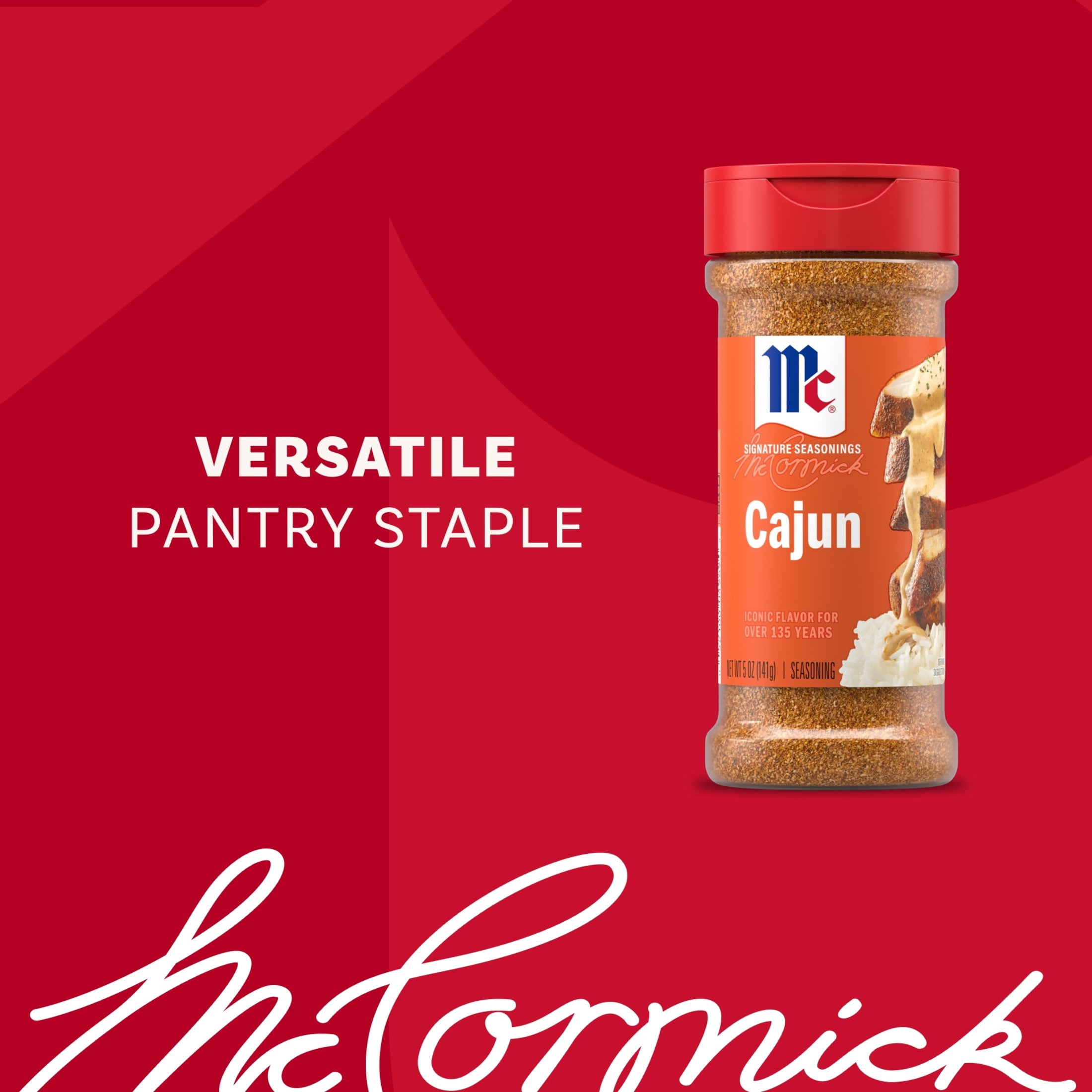(3 pack) McCormick Cajun Seasoning, 5.0 oz Bottle