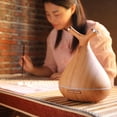 thumbnail image 2 of Wood Grain Ultrasonic Air Humidifier Essential LED Night Light Light Wood Grain, 2 of 8