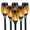 Black 6 Pack, variant on Solar Flame Lights Outdoor, 6 Pack Solar Torch Light with Flickering Flame for Garden Decor - Waterproof 12 Led Torches for Outside, Yard Lights Halloween for Lawn Patio Pathway Lighting