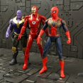 thumbnail image 4 of Marvel Comics Avengers Heroes Merchandise, Iron Man, Spider Man, Hulk, Desktop Decoration Model, Children's Toy, Birthday Gift, 4 of 5
