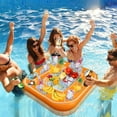thumbnail image 4 of FANNGYX Inflatable Floating Card Game Table, Pool Party Tray Float with Drink & Snack Holder, Waterproof Playing Cards for Beach & Summer Parties LG618-396, 4 of 6