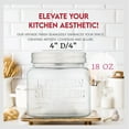 thumbnail image 2 of Amici Home Kitchen Supplies Glass Canister, Dry Food Storage Container 18 Oz, 2 of 5