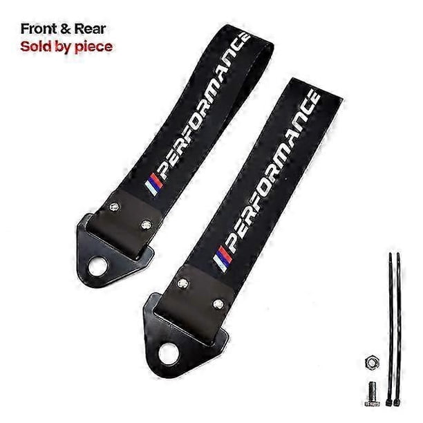 Nueva correa de remolque estilo Racing Sports Universal Race Barras de remolque de carreras Cuerdas de remolque de coche de nailon Gancho para Fake Taxi HKS Osaka