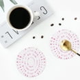 thumbnail image 5 of Balery 4 Pcs Breast Cancer Awareness (4)Leather Coasters Set, Drink Table Cup Coasters For Living Room Kitchen Coffee Decor, 5 of 9