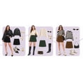 thumbnail image 3 of Casual Corduroy Mini Skirts for Women High Waisted A-Line Short Skorts with Built-in Shorts, 3 of 7
