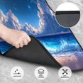 thumbnail image 3 of Sikiie Starry Night Ocean View Car Foot Mat Set of 4 Pieces Basics Universal Fit Rubber Carpet Floor Mats For Car SUV Van & Truck, 26.8"L x 17.3"W (Front), 13"L x 17.3"W(Rear), 3 of 6