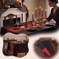 thumbnail image 7 of Miwamany Halloween Black Red Tablecloth, 54x108 Inch Polka Dot Plastic Cover, Disposable Waterproof Rectangle Cloth for Party Dining Table Decoration, Spooky Festive Accent, 7 of 7