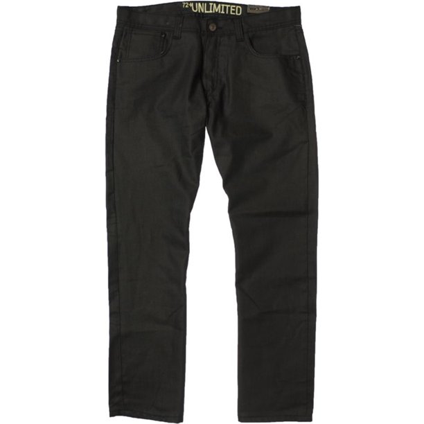 Jeans de Pierna recta Ecko Unltd. de mezclilla delgada para hombre negro 36W x 30L