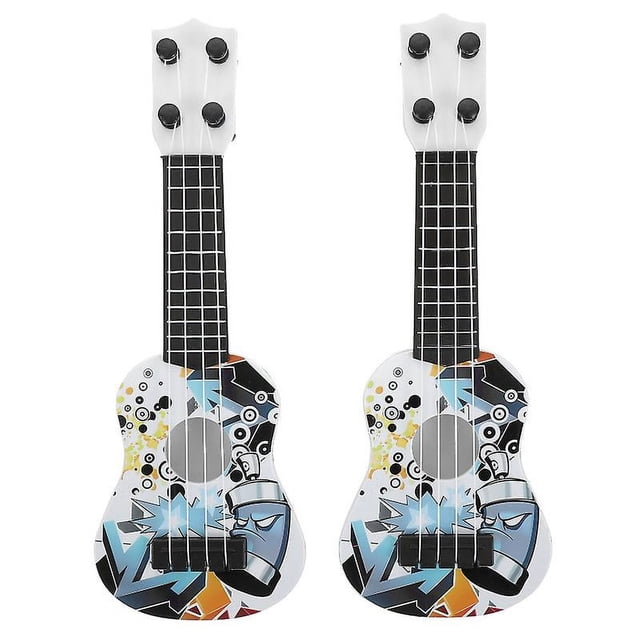 2 piezas juguete de guitarra de simulación