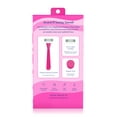 thumbnail image 3 of Athena Club Women's Razor Kit - Razor Handle, 2 5-Blade Refills, Shower Holder in Super Pink, 3 of 6