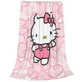 thumbnail image 2 of Hello Kitty Fleece Blanket Super Soft Cozy Throw Blanket 80"X60", Lightweight Fuzzy Comfy Flannel Blanket Warm Plush Throw Blankets For Couch, Sofa, Bed, 2 of 7