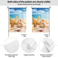 thumbnail image 2 of Wukai Beach Starfish Shell Garden Flags Double Sided Welcome Garden Yard House Flags Outside Outdoor House (Only Flag), 2 of 8