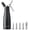 Black, variant on Professional Aluminum Whipped Cream Dispenser - 500 mL/1 Pint,Leak-Free Whipped Cream Maker Canister with 5 Decorating Nozzles & Cleaning Brush - for Desserts, Coffee Foam & Cold Foam (Black, 500ml)