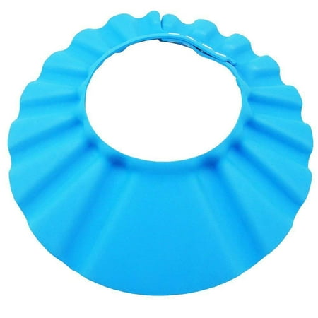 

Baby Swimming Cap Bathing Protection Head Shower Water Cover Adjustable for 0-6 Years Kids for Baby Care (1 Pack Blue)