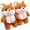 orange, variant on Cartoon Fox Animal Slippers, Winter Warm Plush Slippers, Non-Slip Soft Plush Indoor Slides Fuzzy House Shoes for Women, Man