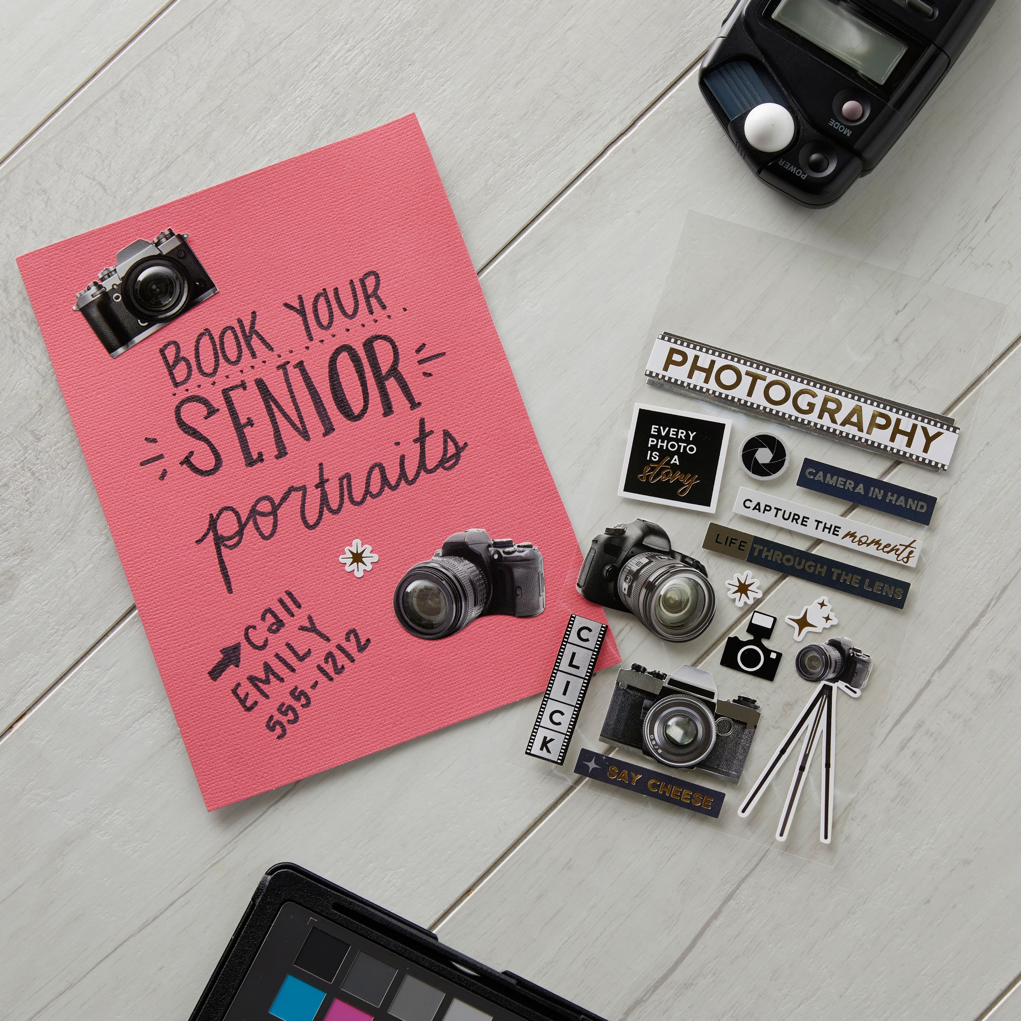 Recollections Photography Stickers, 12 Pack