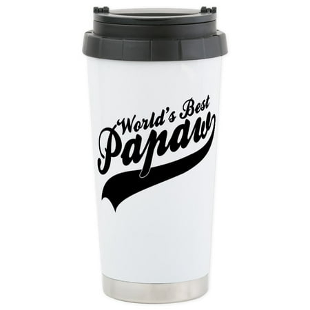 CafePress - World's Best Papa - Stainless Steel Travel Mug, Insulated 16 oz. Coffee (Best Travel Coffee Mug)