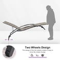 thumbnail image 6 of PURPLE LEAF Patio Chaise Lounge Chair Set of 2 Wicker Tanning Outdoor Pool Adjustable Recliner Chair for Outside Beach Poolside Sunbathing Lounger，Light Gray, 6 of 9