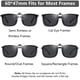 thumbnail image 5 of Gafas de Sol Clip On CAXMAN con Lentes Polarizadas Gris 60x47mm, 5 of 6