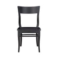 thumbnail image 4 of Linon Tucker Wood Commercial Grade Set of Two Side Chairs in Black, 4 of 16