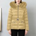 thumbnail image 2 of Winter Jackets for Women Short Padded Coat Winter Warm Thermal Outerwear With Hood Detachable Windproof Jacket For Cold Weather Winter Coats for Women, 2 of 6